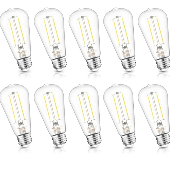 Vintage E26 LED Light Bulb, Glass ST21 Ampoule Vintage Antique Edison Style - Picture 1 of 7